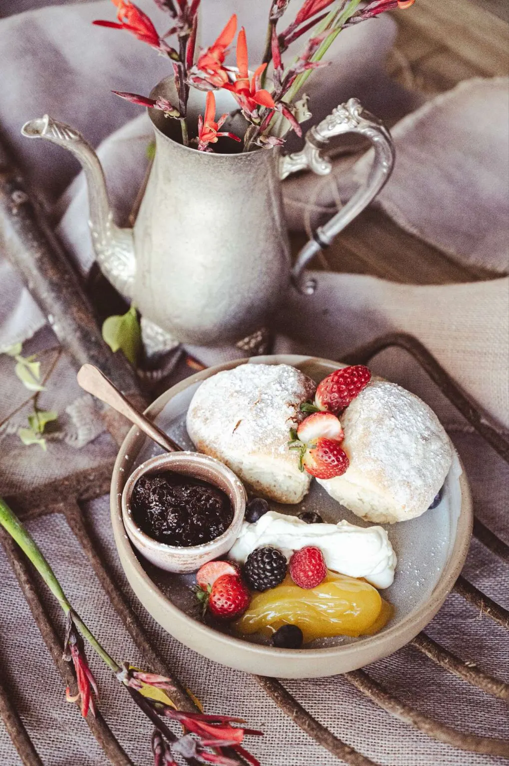 Scones and tea at the Rivermill Café